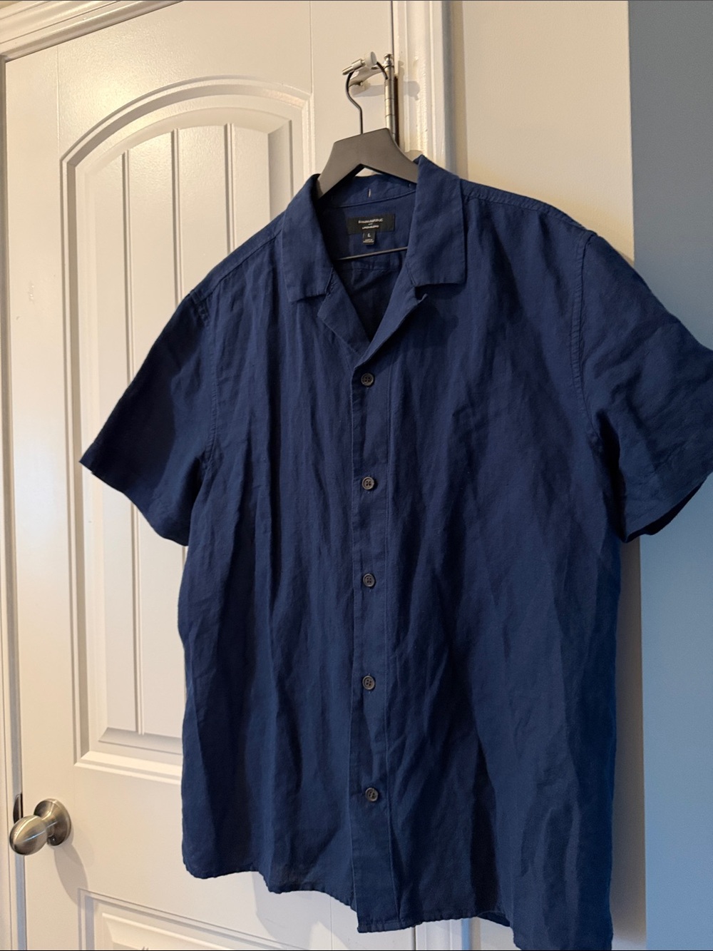 Banana Republic Linen Blend Camp Shirt